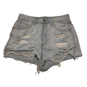 Light Denim high wasted shorts